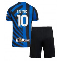 Camisa de time de futebol Inter Milan Lautaro Martinez #10 Replicas 1º Equipamento Infantil 2024-25 Manga Curta (+ Calças curtas)